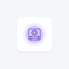 Maintenance line icon , vector, pixel perfect, illustrator file