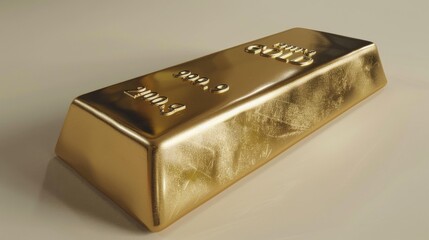 A Shiny Gold Bar With Embossed 999.9 and 2000g