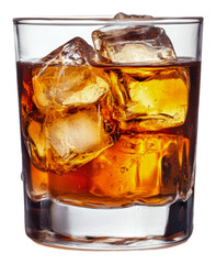 PNG Ice-cold whiskey on the table