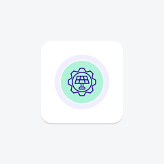 Solar Technology line icon , vector, pixel perfect, illustrator file