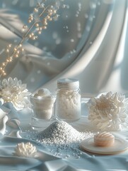 Cosmetic Skincare Product - Beauty Cream, Makeup, Facial Care and Treatment