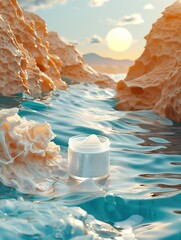 Cosmetic Skincare Product - Beauty Cream, Makeup, Facial Care and Treatment