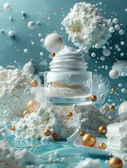 Cosmetic Skincare Product - Beauty Cream, Makeup, Facial Care and Treatment