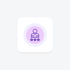 Customer Satisfaction icon, satisfaction, user, experience, design line icon, editable vector icon, pixel perfect, illustrator ai file