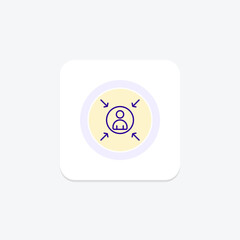 User Centered Design icon, design, user, experience, interface line icon, editable vector icon, pixel perfect, illustrator ai file