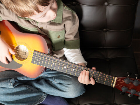 Boy Playing Guitar