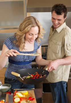 Couple Cooking