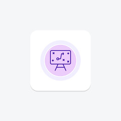 Strategy line icon , vector, pixel perfect, illustrator file