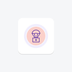 Humanitarian Aid line icon , vector, pixel perfect, illustrator file