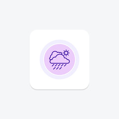 Misty icon, mist, weather, icon, foggy line icon, editable vector icon, pixel perfect, illustrator ai file