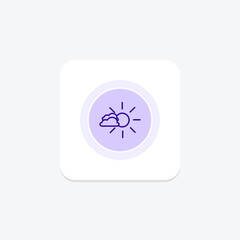 Weather Forecast icon, forecast, weather, icon, prediction line icon, editable vector icon, pixel perfect, illustrator ai file