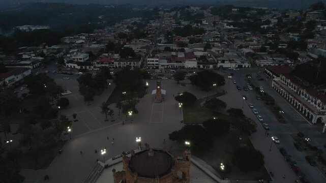 Chiapa de Corzo town of Chiapas, Mexico aerial drone Latin America