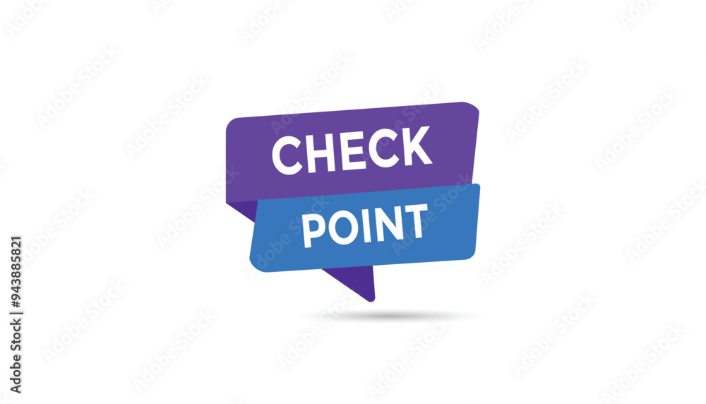 Wall mural check point button web banner templates. vector illustration
