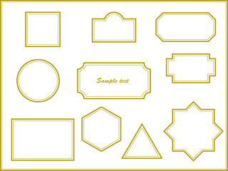 シンプルでおしゃれなフレームセット