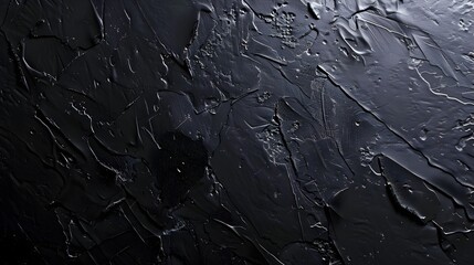 Fototapeta premium Moody Abstract Textured Matte Black Background with Unfinished Experimental Minimalist Design