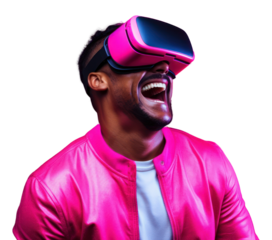 PNG Technology smiling adult man.