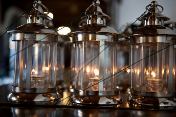 Close-up of Lamps
