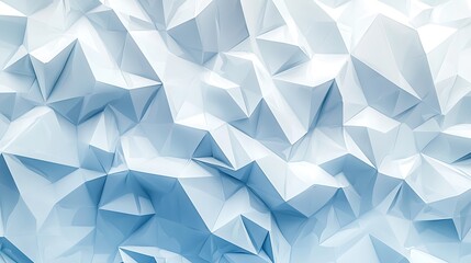 Obraz premium Beautiful futuristic Geometric background for your presentation. Textured intricate 3D wall in light blue and white tones