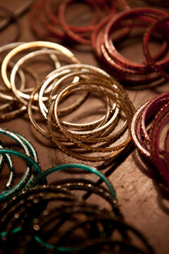 Close-up of Bangles