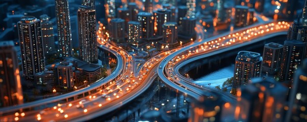 Futuristic Smart City Model with IoT-Enabled Traffic Management for Urban Innovation and Efficiency
