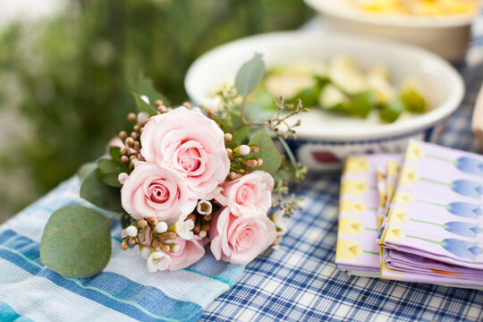 Roses on Tabletop