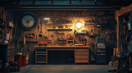 A Well-Equipped Workshop with Tools and Equipment