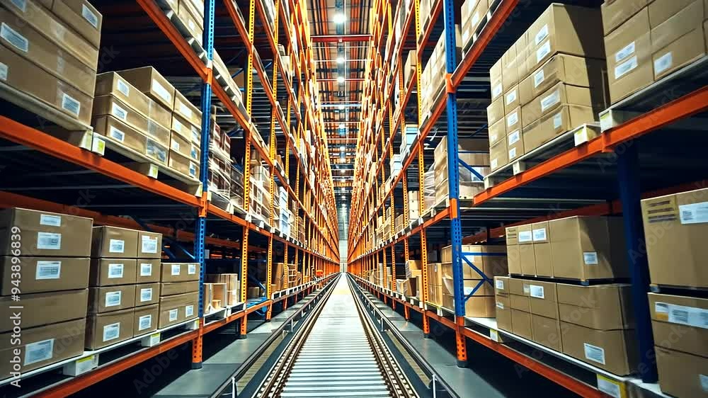 Poster automated storage and retrieval system in a warehouse