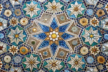 Celestial Mosaic: Intricate and geometric, featuring small, icy shapes arranged into a larger mosaic pattern.