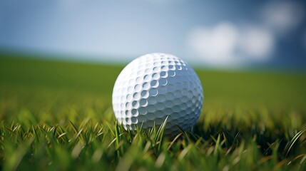 Obraz premium A photo of a detailed shot of a golf ball