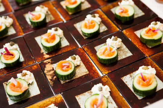 Cucumber and Salmon Appetizers
