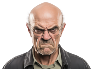 PNG Angry man portrait glasses adult.