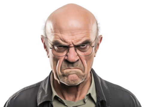 PNG Angry man portrait glasses adult.
