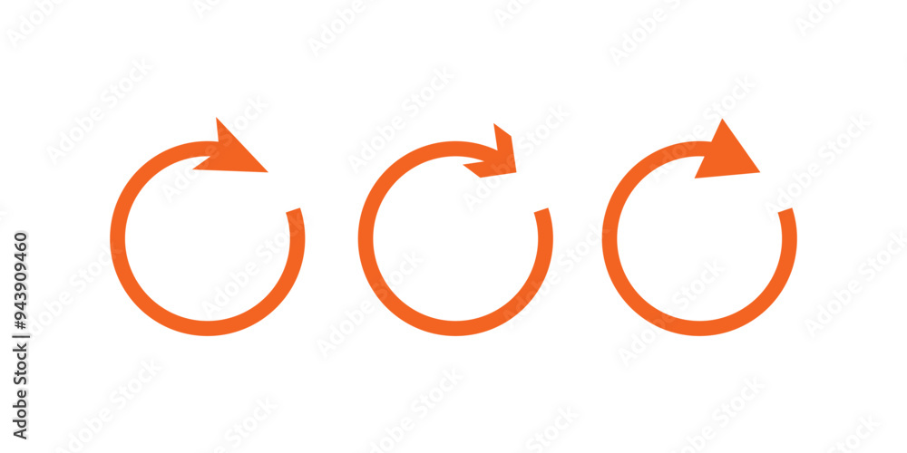 Poster printcircle arrow icon. round arrows, circular pointing sign and circles button