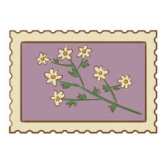 Flower Postage Stamp