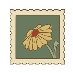 Flower Postage Stamp