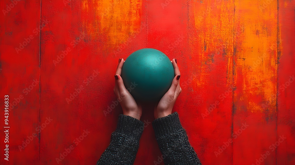 Poster holding the invisible an imaginative of form and space capturing the essence of concealed potential 