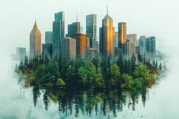 Fototapeta premium Carbon Neutrality Concept