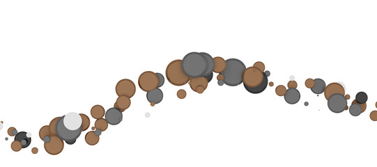 Radiant Revelry: Enthralling 3D Illustration of Shining gold Confetti