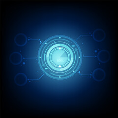 Abstract technological background with various technological elements. Structure pattern technology backdrop. Vector illustration.