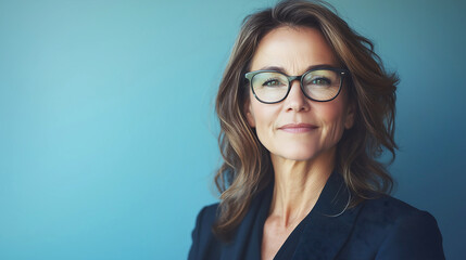 Fototapeta premium Confident Senior Businesswoman in Formal Attire - Professional Portrait