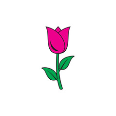 tulip icon symbol sign vector