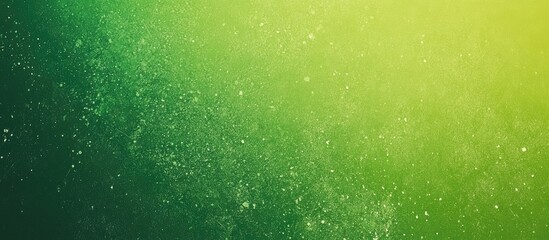 Noisy grain texture effect green and lime color gradient banner background. green grain texture background