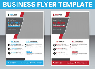 Business Flyer Template Design,Graphic Design Layout With Triangle
