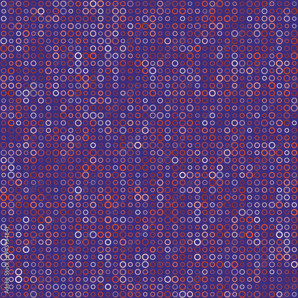 Poster seamless geometric pattern. rings in multiple colors. purple gradient with a dark background. fabulo