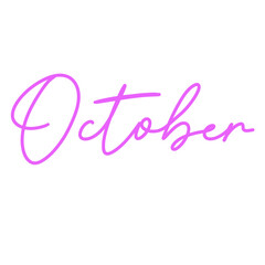 October Lettering Calligraphy