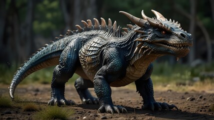 Obraz premium A monstrous and terrifying devil creature 