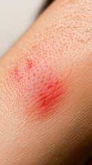 Fototapeta premium Close-up of Inflamed Skin on Human Arm