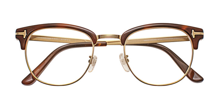 PNG Vintage glasses brown white background accessories.