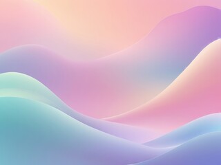 Fototapeta premium Pastel Pink and Blue Gradient Abstract Background with Copy Space