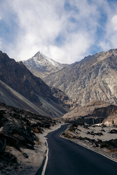 Rugged landscape along the Diskit - Turtuk Highway; Ladakh, India
